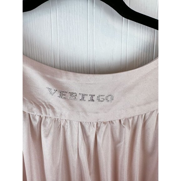 Vertigo paris blush Satin Blouse size Large‎ v-neck - Picture 5 of 5